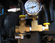 Warn air tank valve kit, Installed